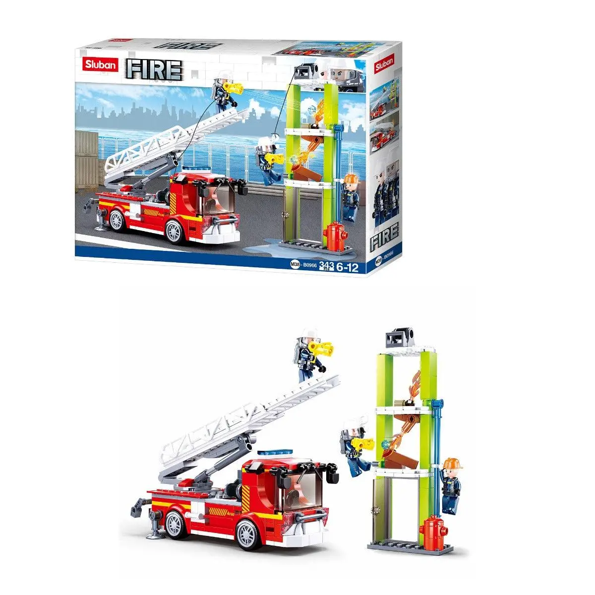 Sluban Fire Engine Building Blocks For Ages 6+ 1