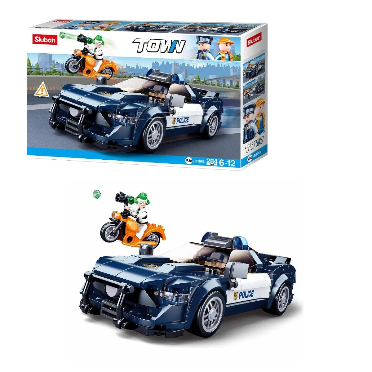 Sluban Town-Police Car Building Blocks For Ages 6+ 1