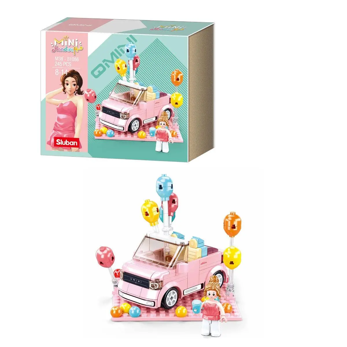 Sluban Open-Topped Car Building Blocks For Ages 8+ 1
