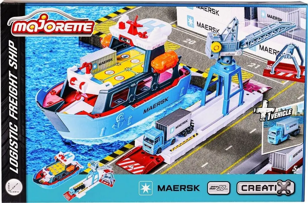 Majorette - Creatix Toy Port With Container Ship For Kids Ages 5 And Above 1