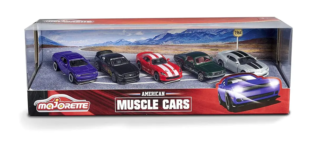 Majorette Muscle Car Gift Pack - 5 Cars 1