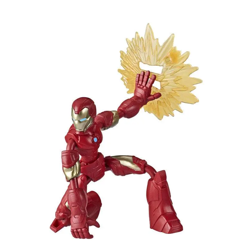 Marvel Avengers Bend And Flex, 6-Inch Flexible Iron Man Action Figure, Blast Accessory, Ages 6 And Up 1