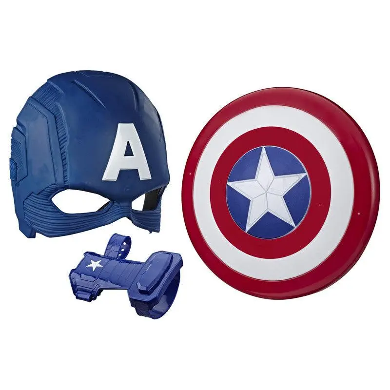 Marvel Avengers Captain America Roleplay Set (Captain America Mask And Magnetic Shield Toy For Role Play) 1