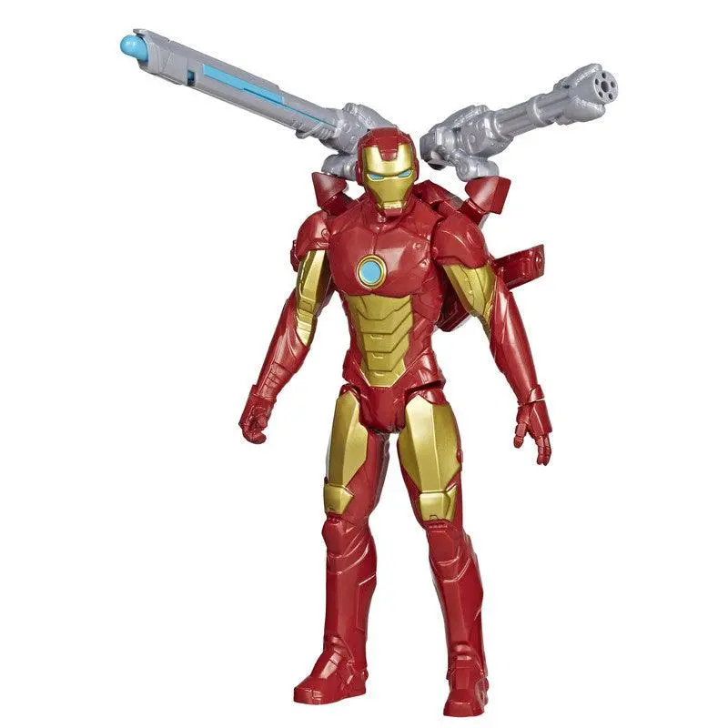 Marvel Avengers Titan Hero Series Blast Gear Iron Man Action Figure, 12-Inch Toy, With Launcher, Projectile 1