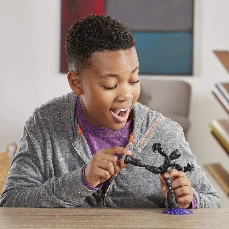 Marvel Avengers Bend N Flex Action Figure Toy, 6-Inch Flexible Black Panther Figure, For Kids Ages 4 And Up 2