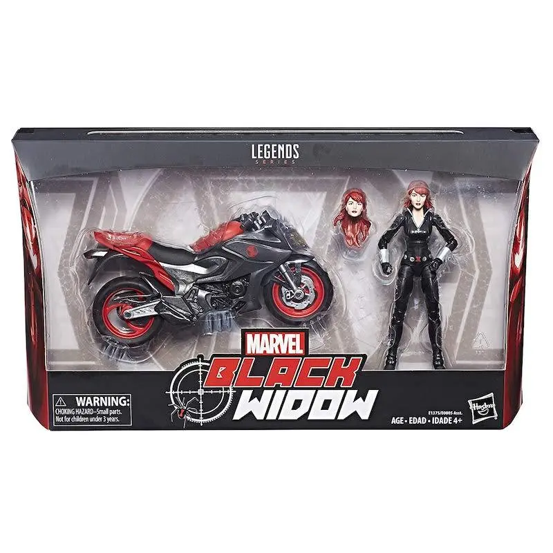 Marvel Legends Series 6-Inch Black Widow With Motorcycle 1