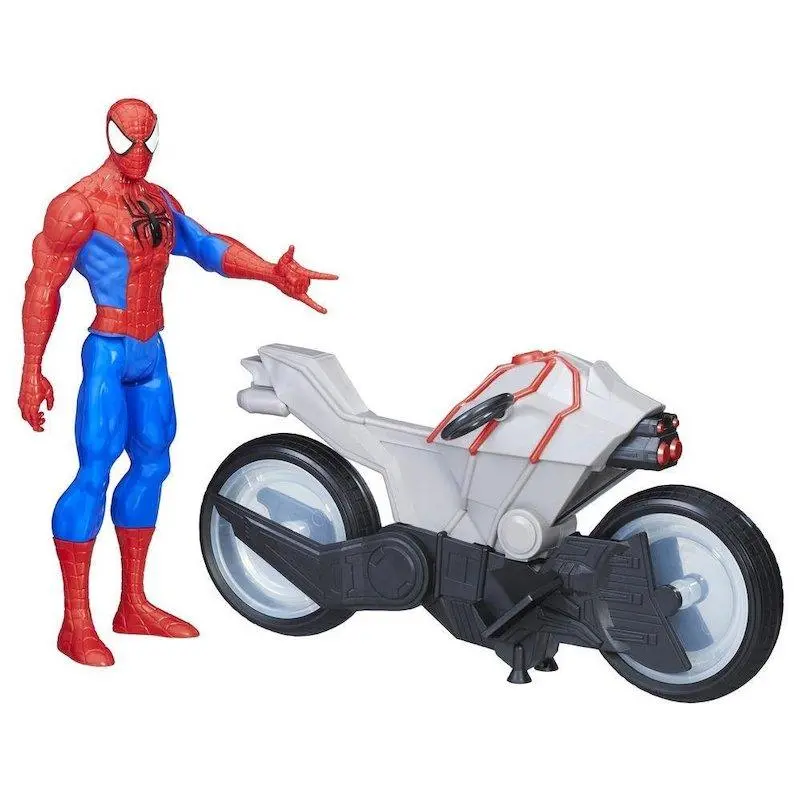 Marvel Spider Man Titan Hero Series Spider-Man Figure With Spider Cycle 1