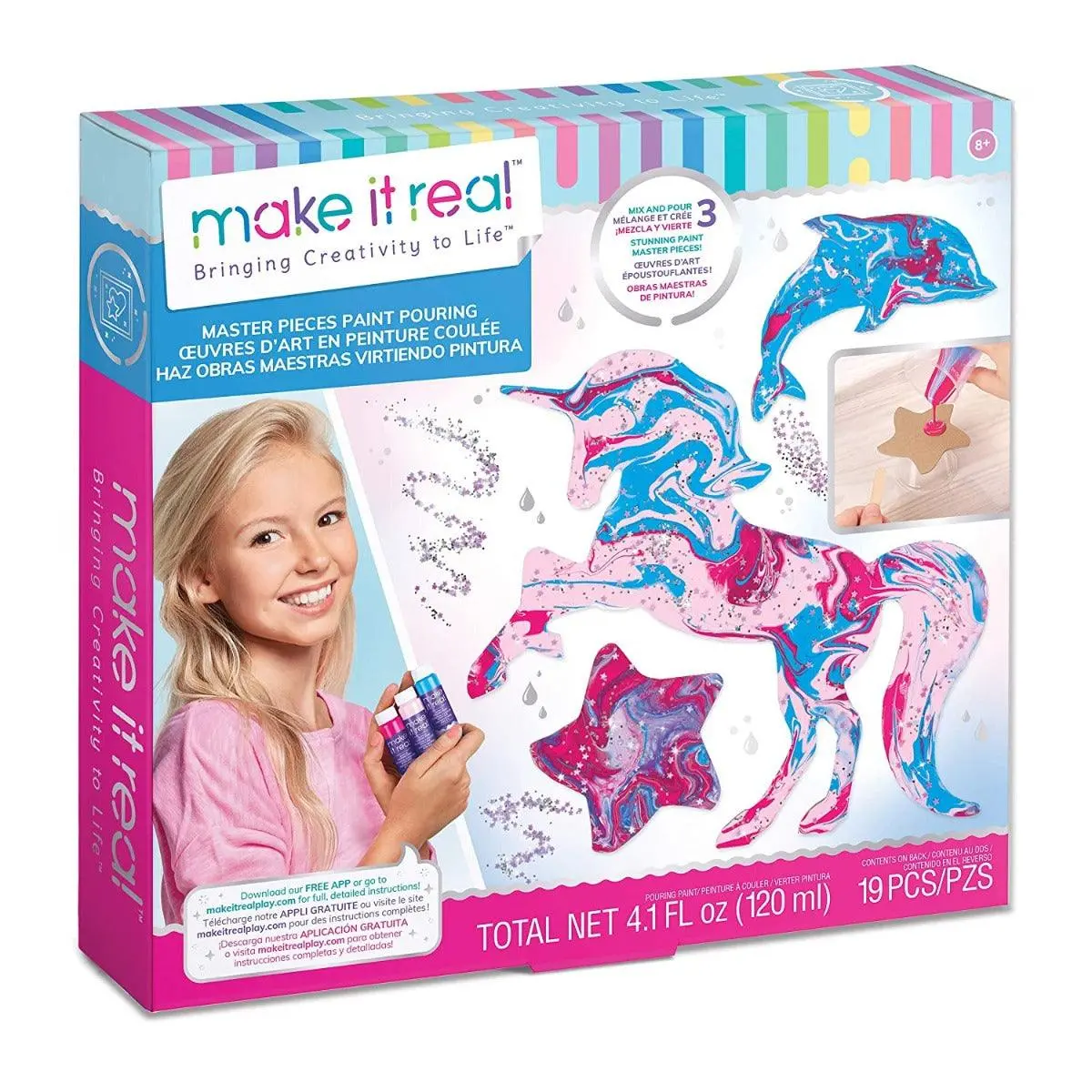 Make It Real Masterpieces Paint Pouring Multicolor 1