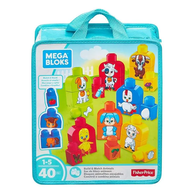 Mega Bloks Build And Match Animals (40 Pieces) 1