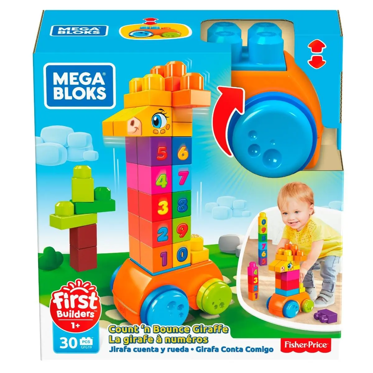 Mega Bloks Count & Bounce Giraffe 1