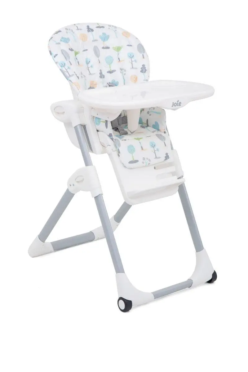 Joie Mimzy High Chair Pastel Forest - Portable Booster Seat For Ages 0-3 Years 1