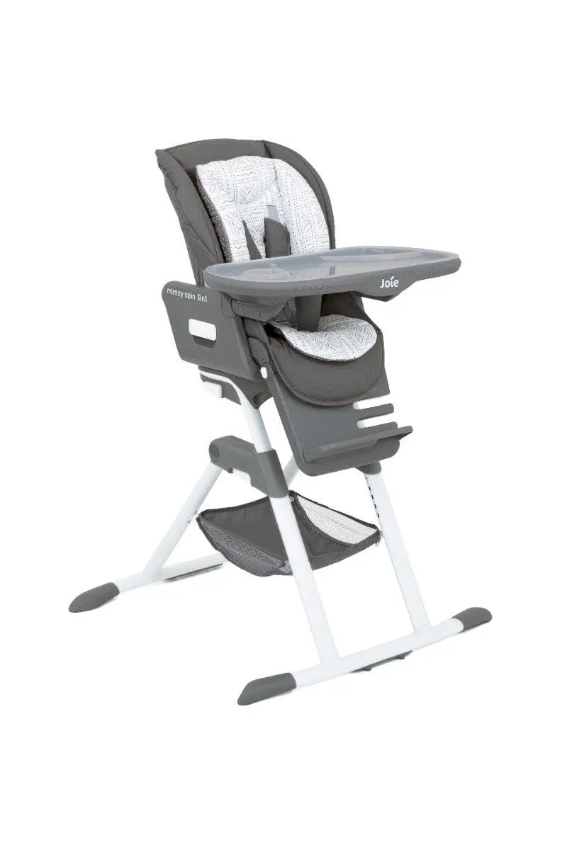 Joie Mimzy Spin 3 In 1 High Chair Tile - Portable Booster Seat For Ages 0-3 Years 1