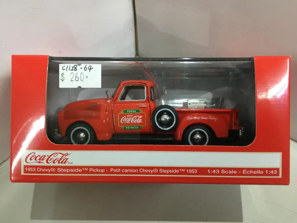 Motorcity 1/43 1953 Coca Cola Chevy Pickup With Metal Cooler (478104) (78104) (C1128-64) 1