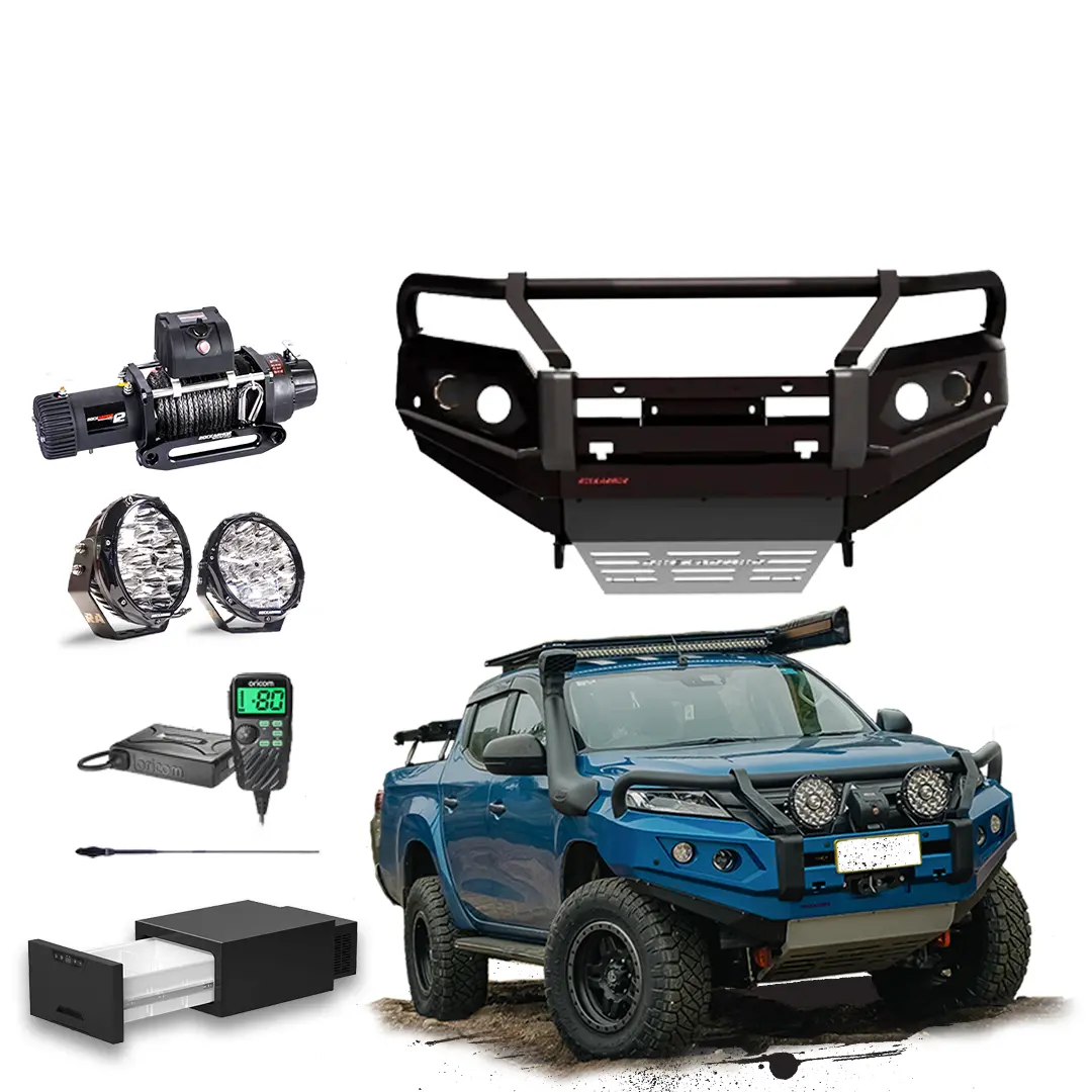 Mr Triton Touring Pack Suits: Mr Triton 2019-2024 - Bullbar, Winch, Lights, Uhf + Free Fridge 1
