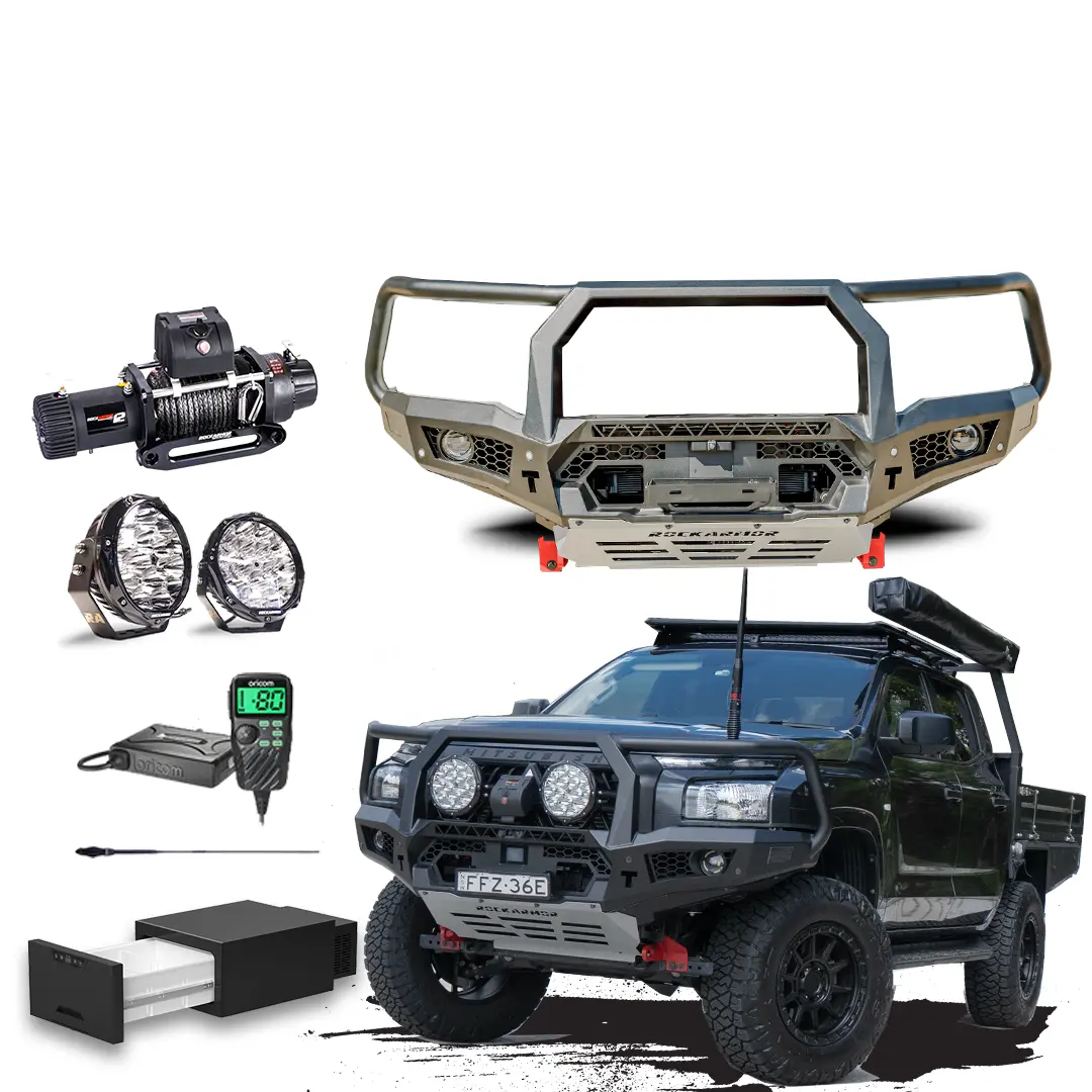 Mv Triton Touring Pack Suits: Mv Triton - Gt Bullbar, Winch, Lights, Uhf + Free Fridge 1