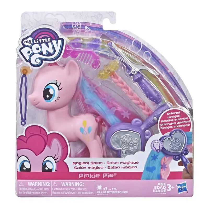 My Little Pony Toy Magical Salon Pinkie Pie - 6-Inch Hair-Styling Fashion Pony With Accessories, Kids Ages 3 And Up 1