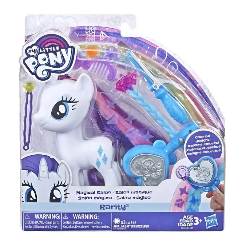 My Little Pony Toy Magical Salon Rarity - 6-Inch Hair-Styling Fashion Pony With Accessories, Kids Ages 3 And Up 1