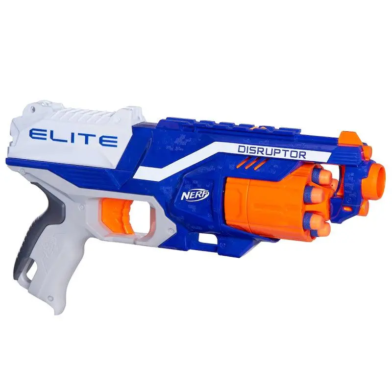 Nerf N-Strike Elite Disruptor Toy Blaster 6-Dart Rotating Drum, Slam Fire, Includes 6 Official Nerf Elite Darts, Toys For Kids, Teens, Adults 1
