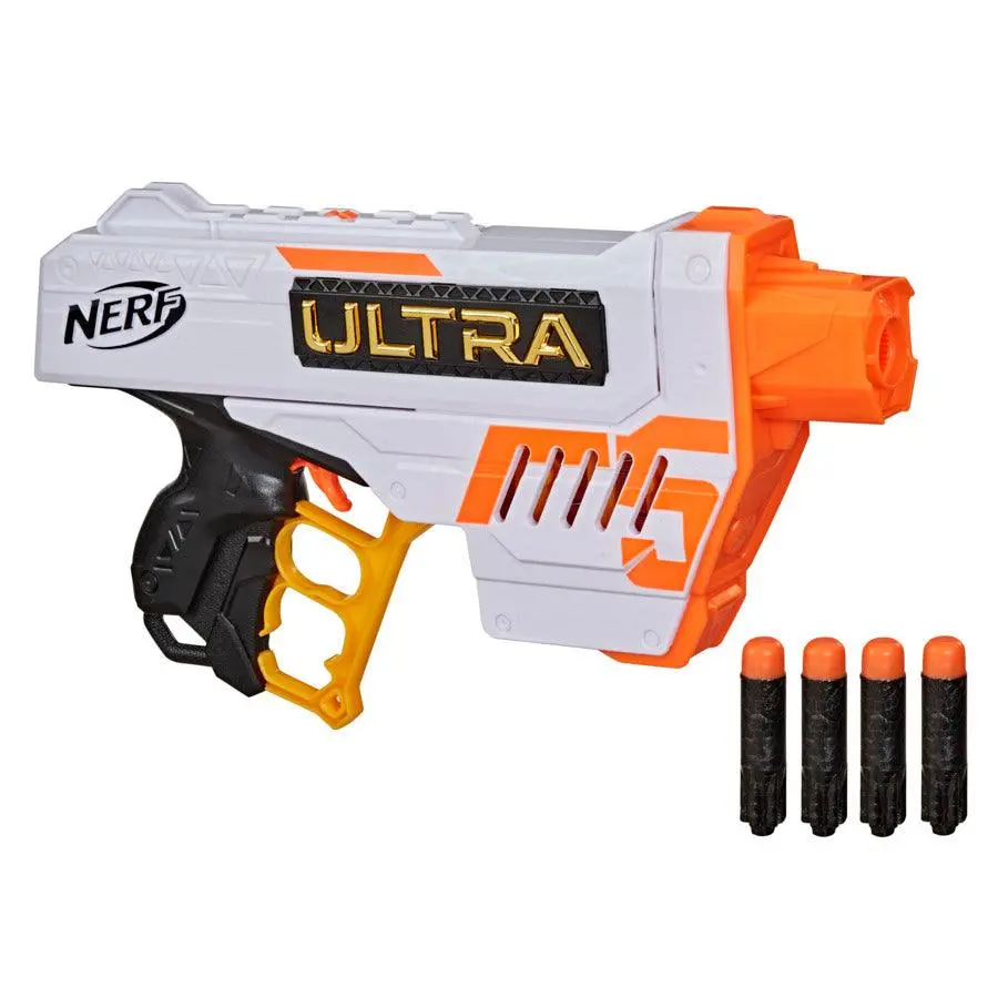 Nerf Ultra Five Blaster, 4-Dart Internal Clip, 4 Darts, Compatible Only With Ultra Darts 1
