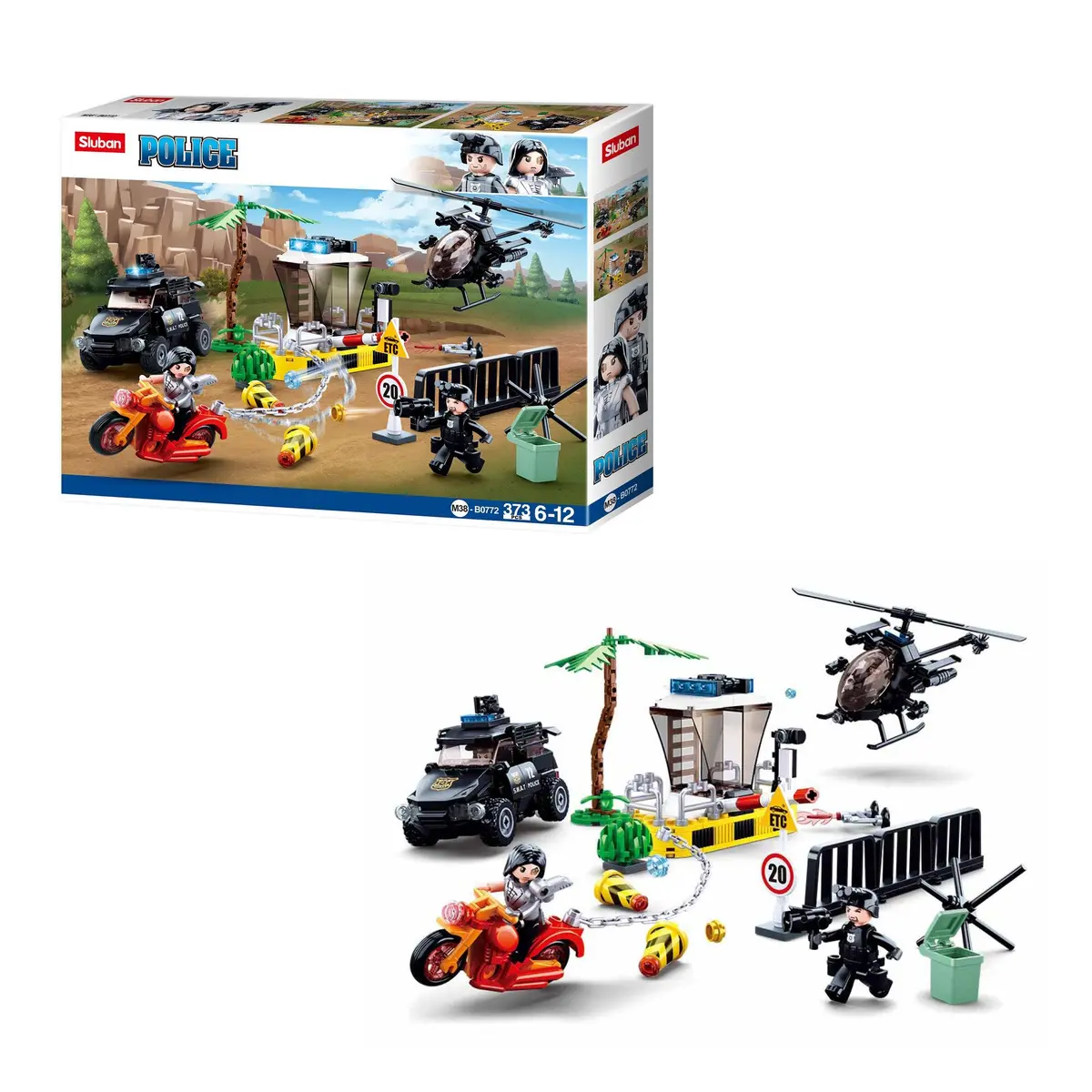 Sluban Police-Border Drug Control, Building Blocks For Ages 6+ 1