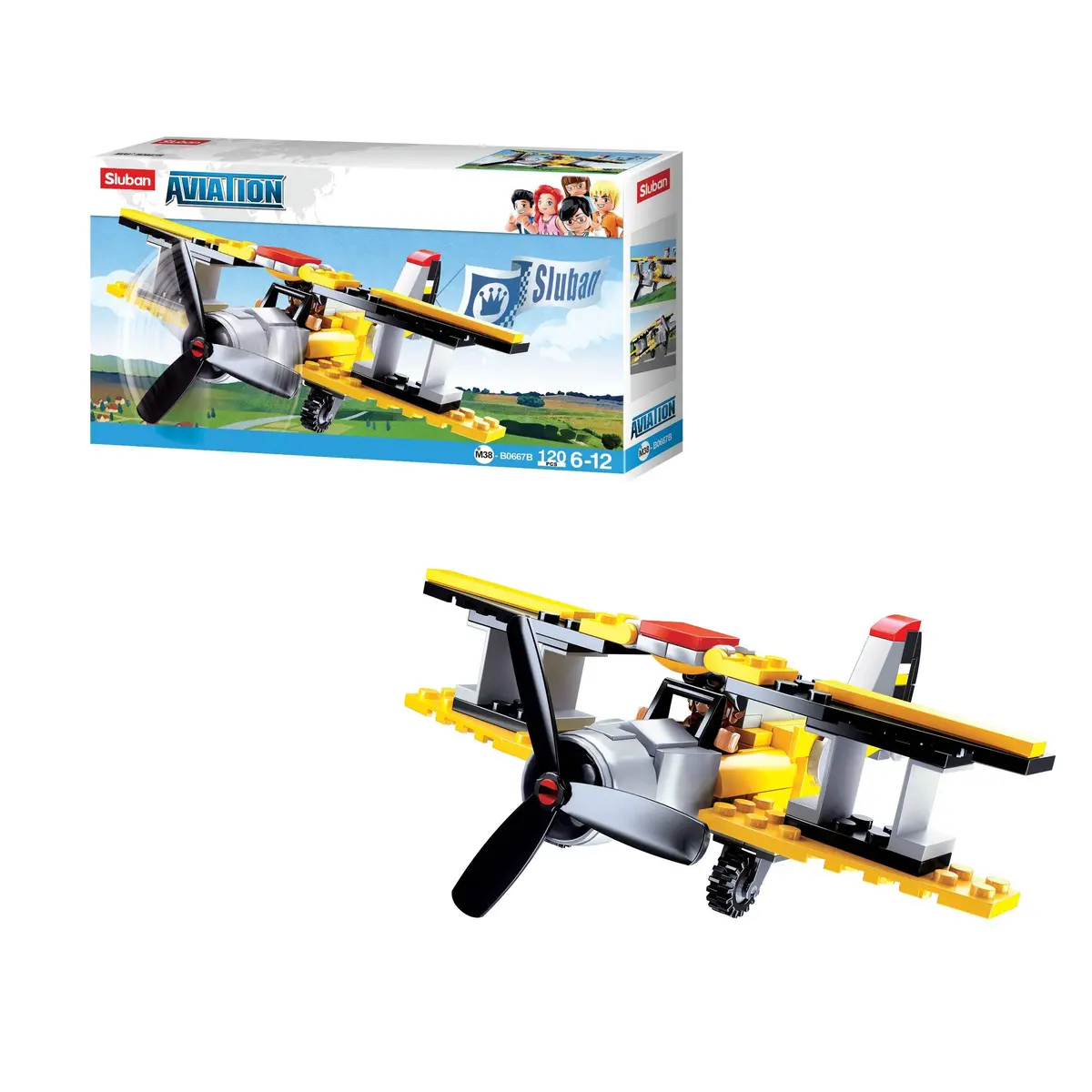 Sluban Aviation Iii - Plane, Building Blocks For Ages 6+ 1