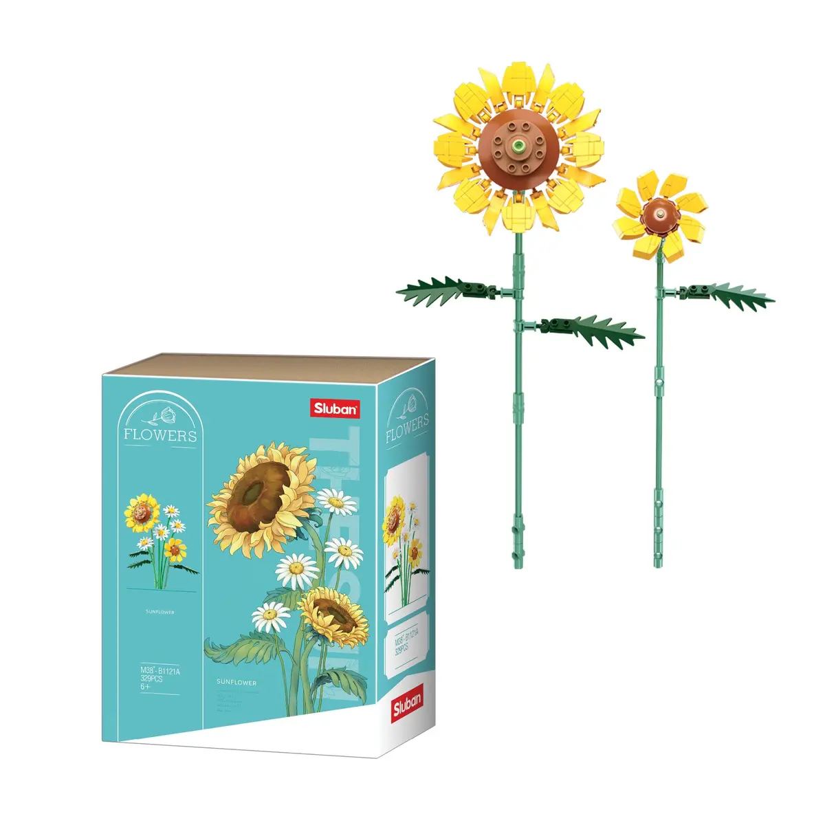Sluban Flowers - Sunflower Building Blocks For Ages 6+ 1