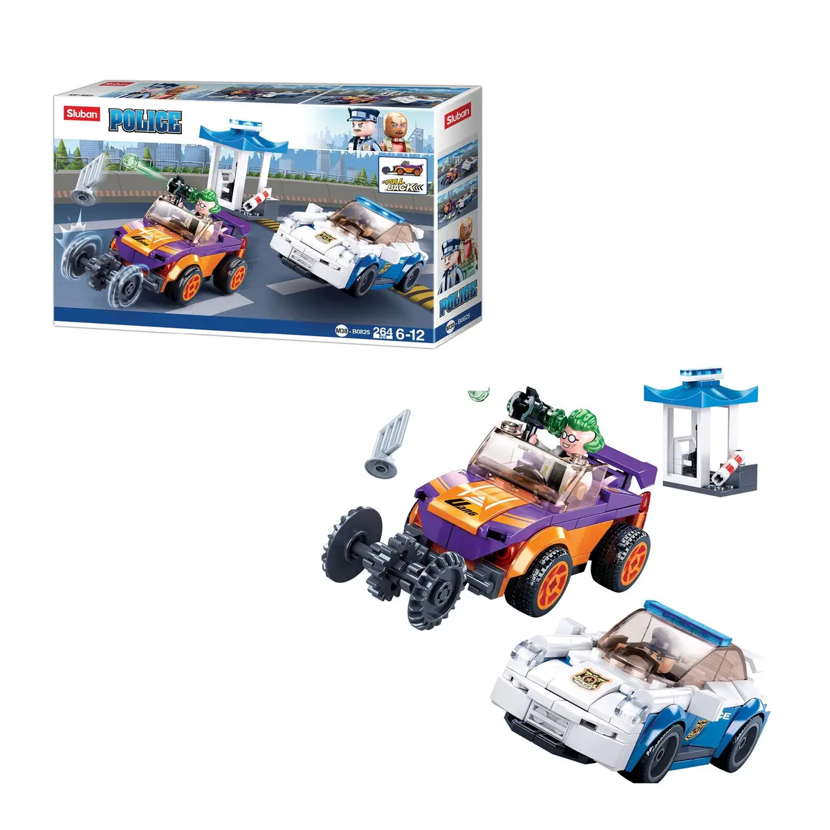 Sluban Police Manhunt On Highway, Building Blocks For Ages 6+ 1