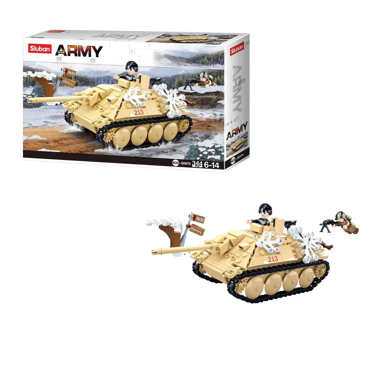 Sluban Tank Destroyer, Building Blocks For Ages 6+ 1