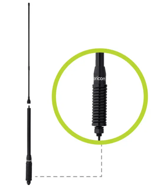 Anu1100 2-In-1 All-Terrain Uhf Cb Antenna For Low/High Gain (3Dbi/6.5Dbi) 1