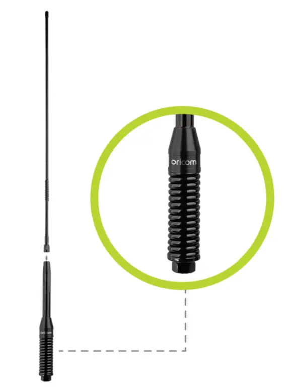 Anu240 6.5Dbi Uhf Cb Antenna With Parallel Spring Base 1