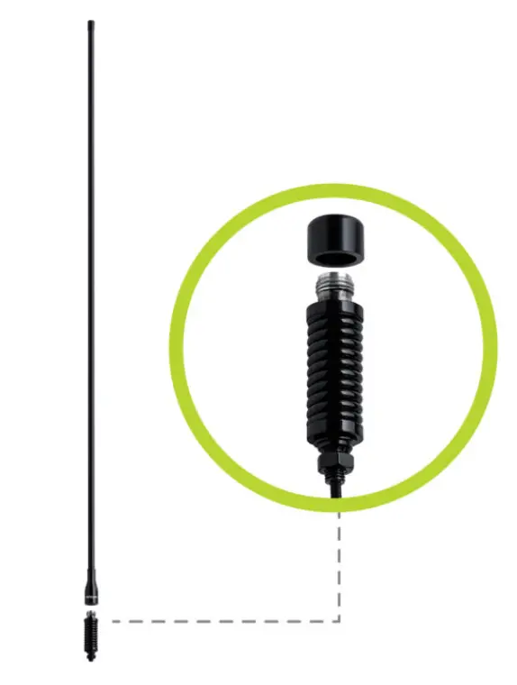Anu410 6Dbi Uhf Cb Antenna With Detachable Pole 1