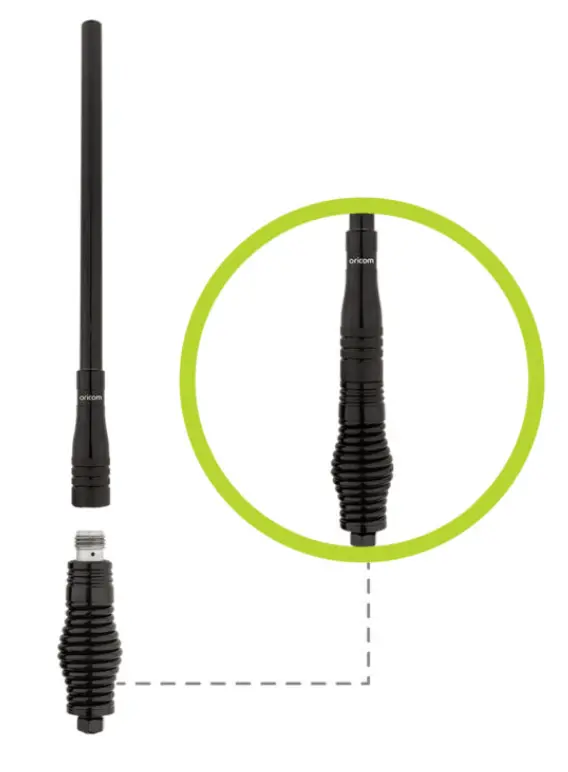 Anu913 3Dbi Uhf Cb Antenna With Detachable Fibreglass Pole 1