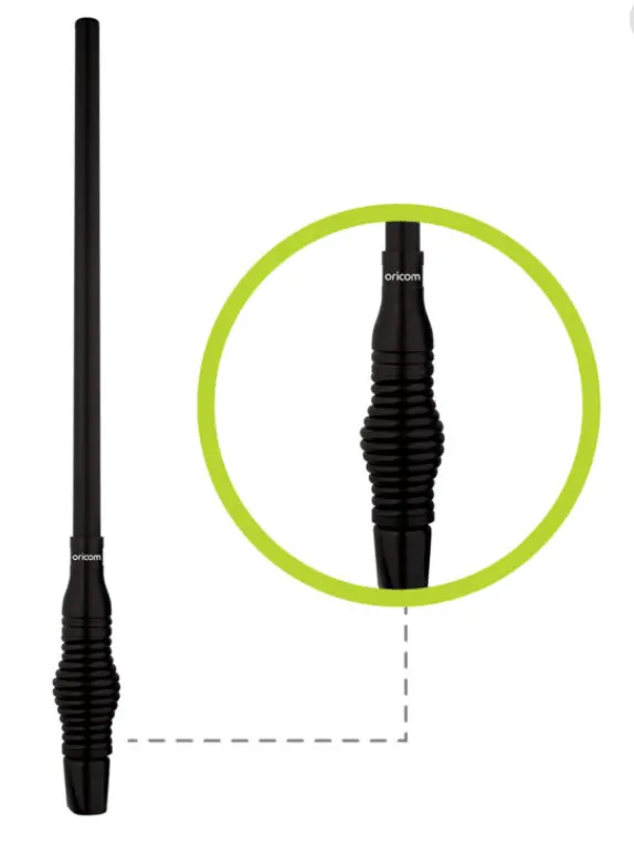 Anu930 3Dbi Uhf Cb Fibreglass Radome Antenna With Heavy Duty Spring Base 1