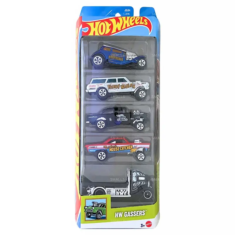 Hot Wheels 5 Car Gift Pack - Hw Gassers Pack Of 5 For Kids & Collectors 1