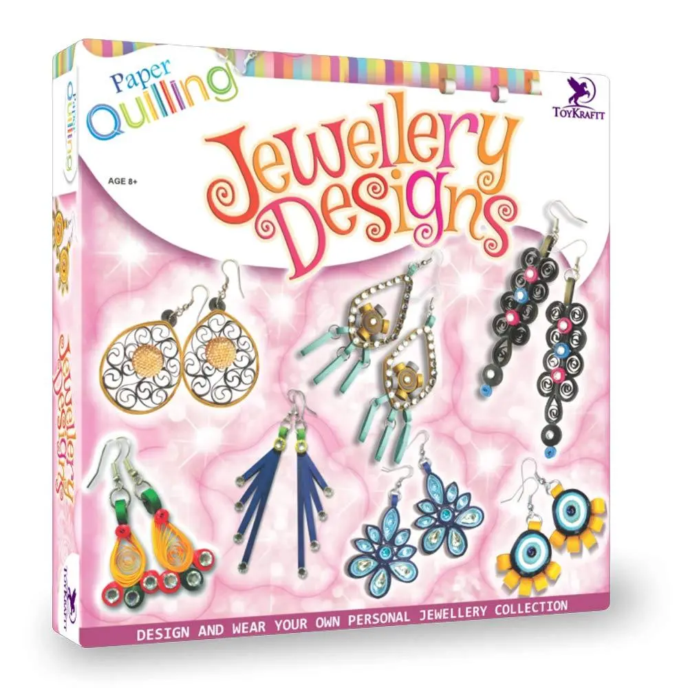 Toykraft Jewellery Designs - Paper Quilling Craft Kit 1