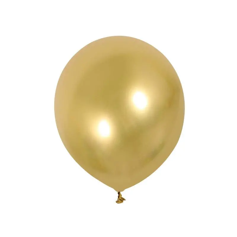Partycorp Gold Metallic Chrome Balloon Party Decorations, Diy Pack Of 4 1