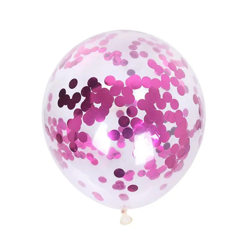 Partycorp Pink Metallic Confetti Balloon For Party Decorations, Diy Pack Of 5 1