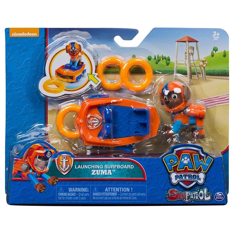 Paw Patrol Sea Patrol Zuma's Launching Surfboard - Length 4.5 Cm 1