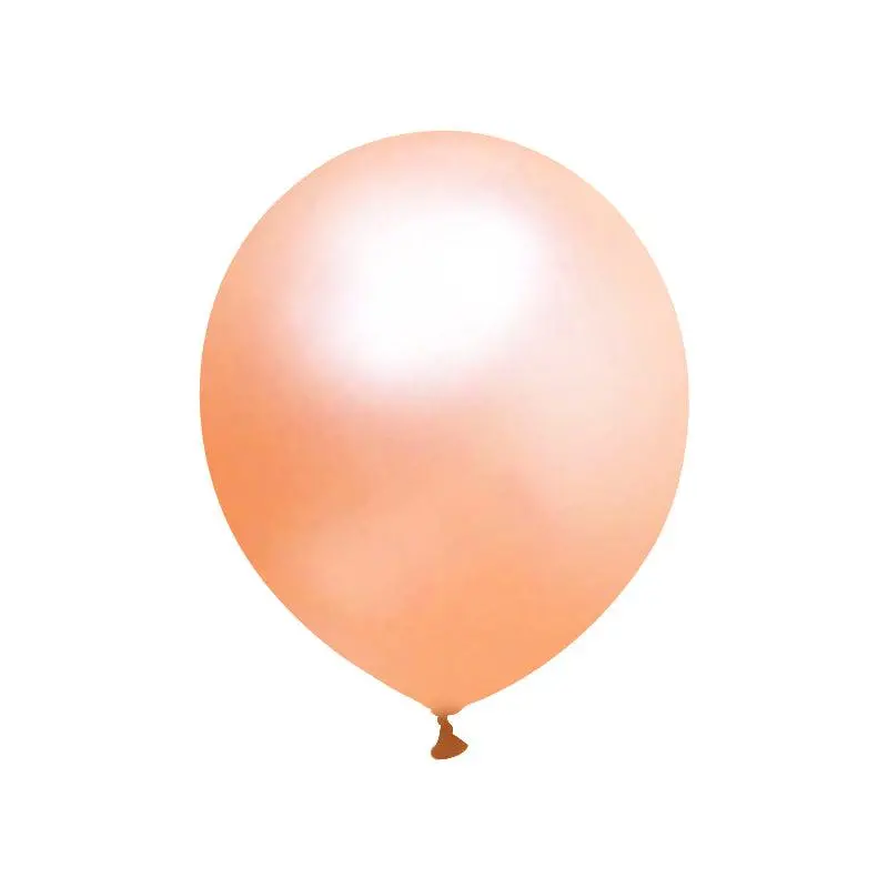 Partycorp Peach/ Rose Gold Metallic Latex Balloon For Party Decorations, Diy Pack Of 4 1