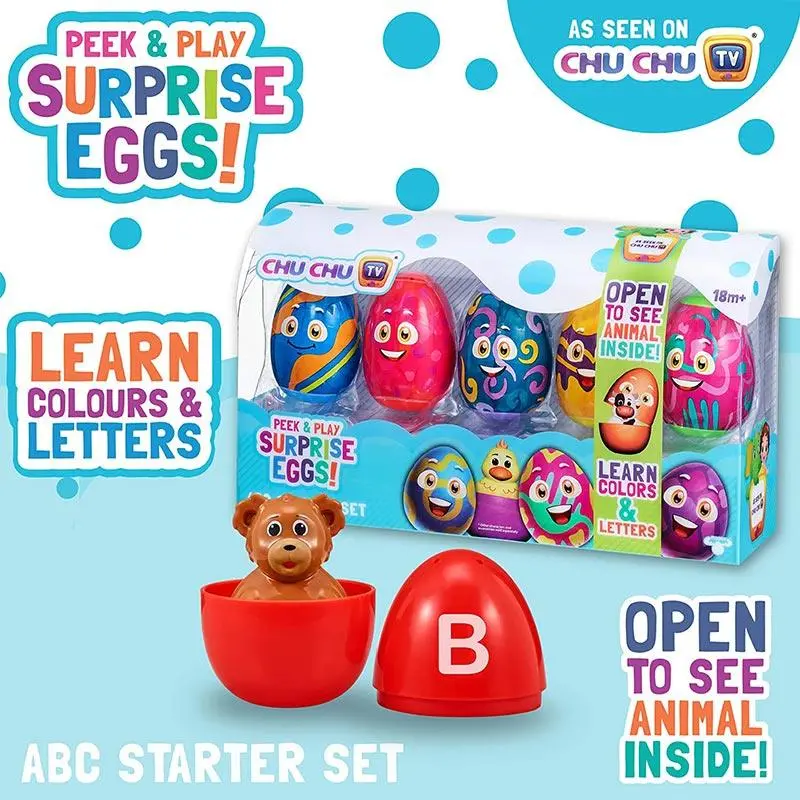 Peek & Play Surprise Eggs By Chuchu Tv: Abc Starter 2