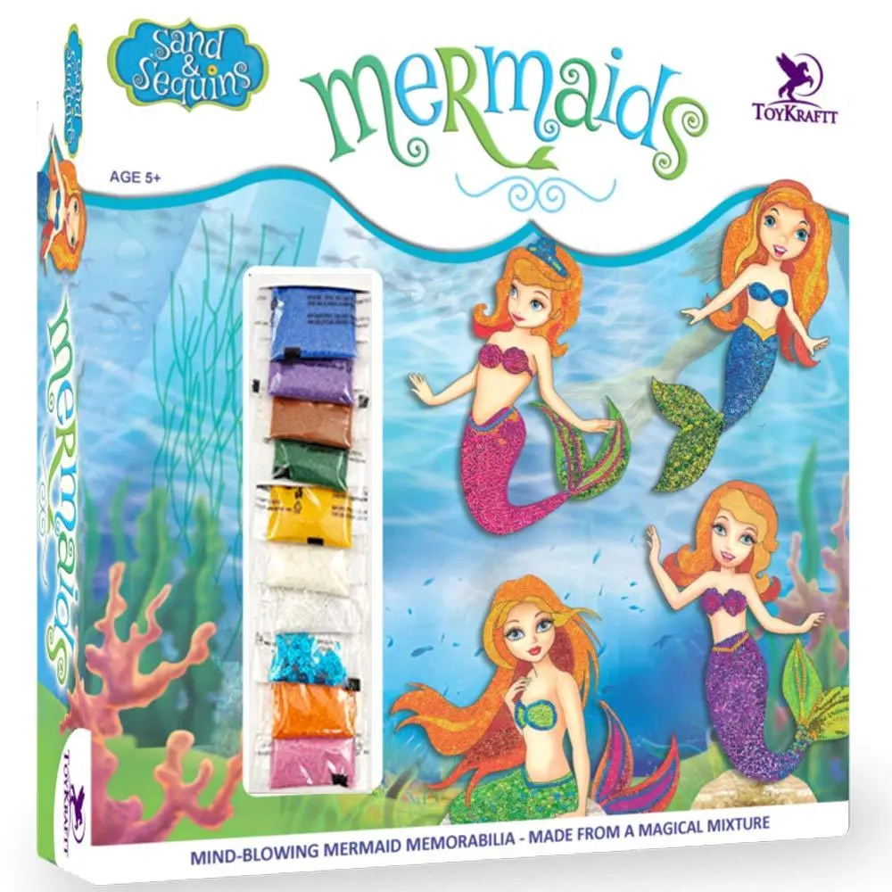 Toykraft Pictured In Sand & Sequin - Mermaids - Craft Activity 1