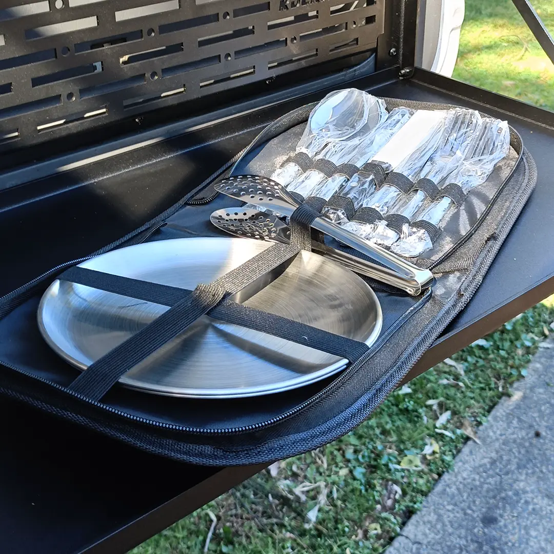 Camping Plate & Cutlery Set 1