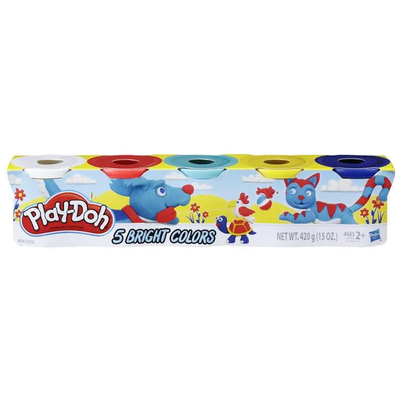 Play-Doh 5-Pack Of Bright Colors, 3-Ounce Cans Of Non-Toxic Modeling Compound 2