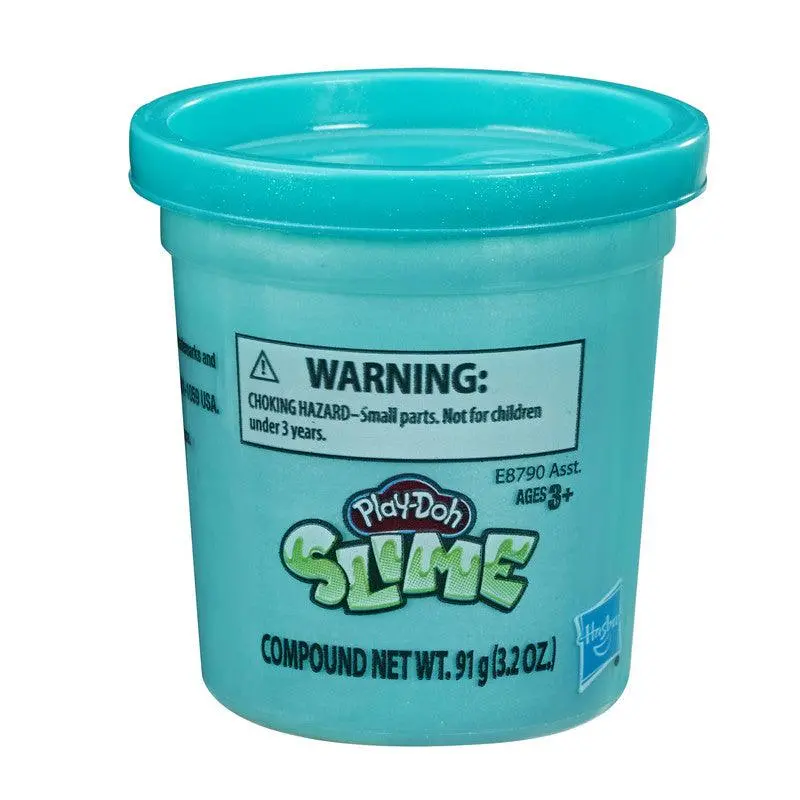 Play-Doh Brand Slime Single 3.2-Ounce Can Of Metallic Teal Slime Compound For Kids 3 Years And Up 1