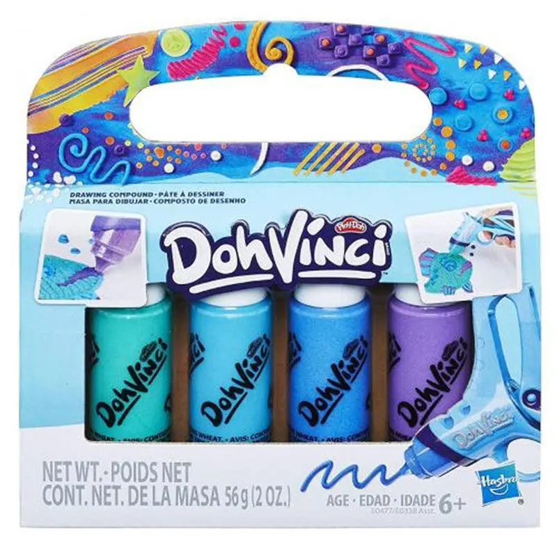 Play-Doh Dohvinci 4-Pack Drawing Compound - Neptune_S Lagoon 1