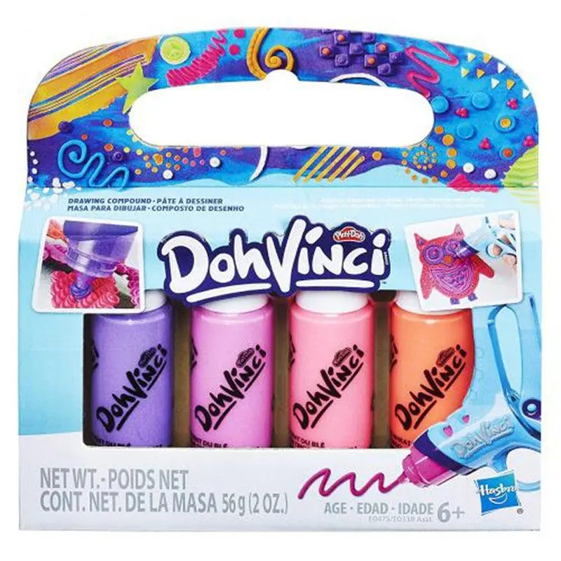 Play-Doh Dohvinci 4-Pack Drawing Compound - Berry Explosion 1