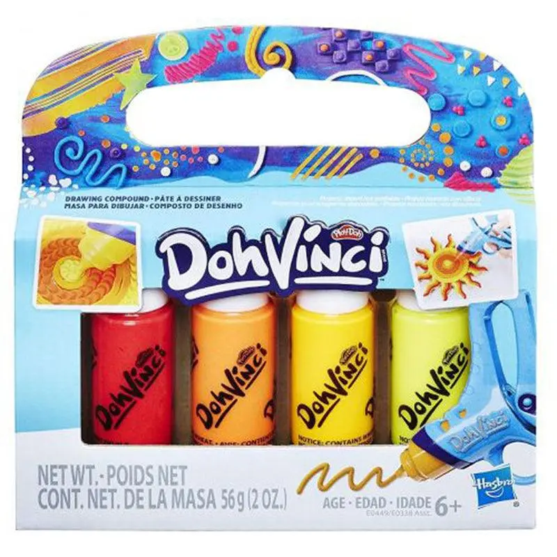 Play-Doh Dohvinci 4-Pack Drawing Compound - Sunburst 1