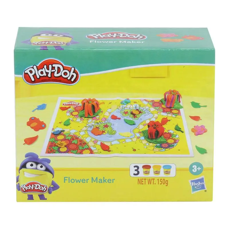 Play-Doh Flower Maker Toy For Kids 3 Years And Up With 3 Non-Toxic Colors 1