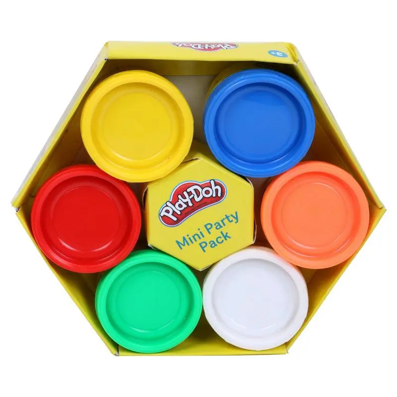 Play-Doh Mini Party Pack Of 6 Non-Toxic Colours For Kids 3 Years And Up 1