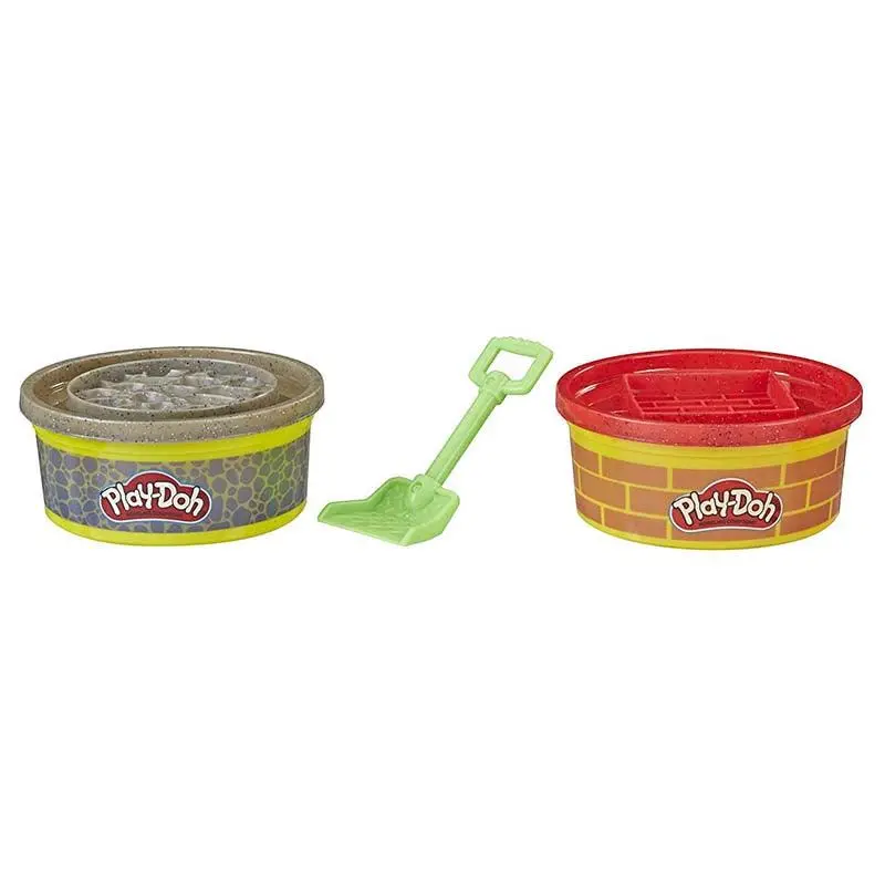 Play-Doh Wheels Brick And Stone Buildin' Compound 2-Pack Of 8-Ounce Cans 1